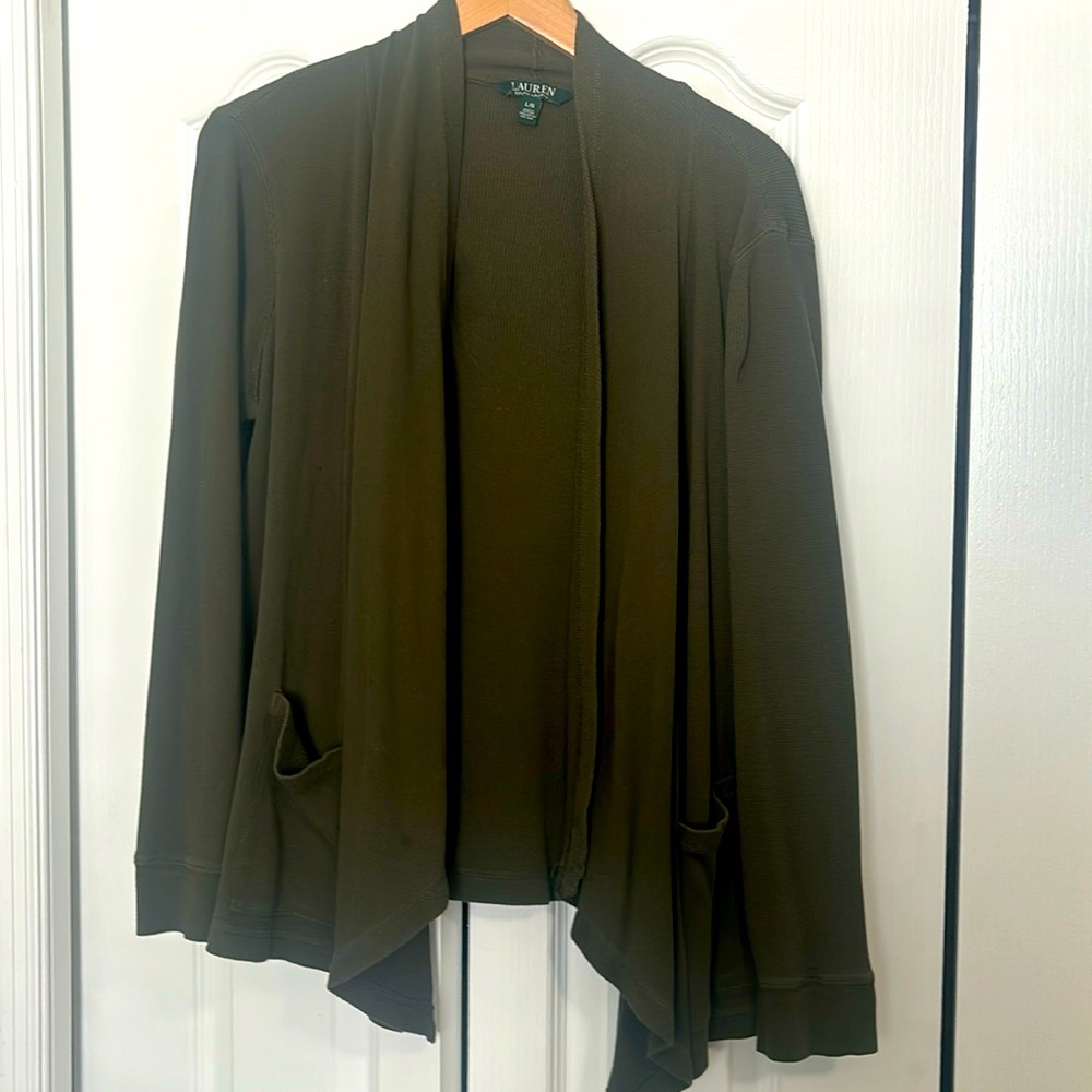 Army green Ralph Lauren sweater